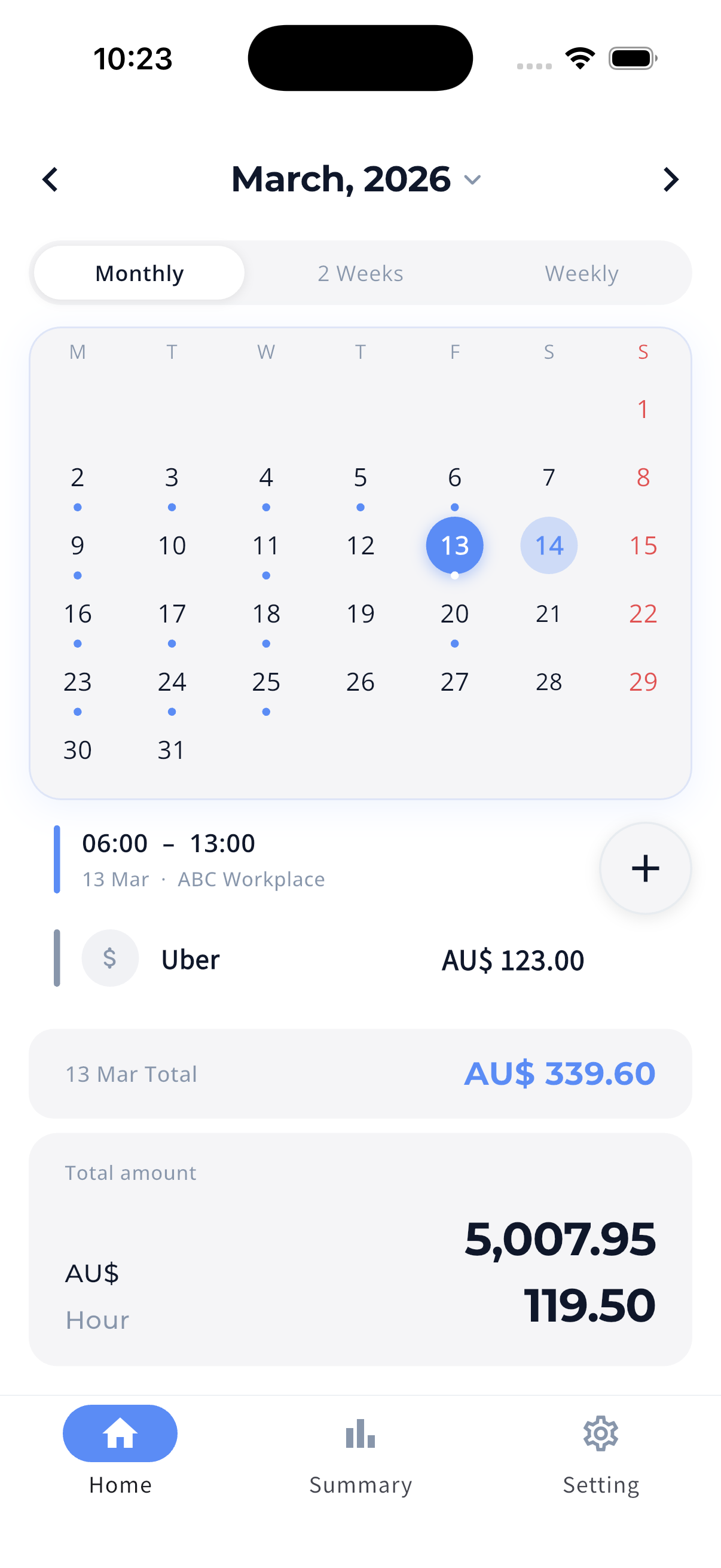 Shiftario home – shift calendar
